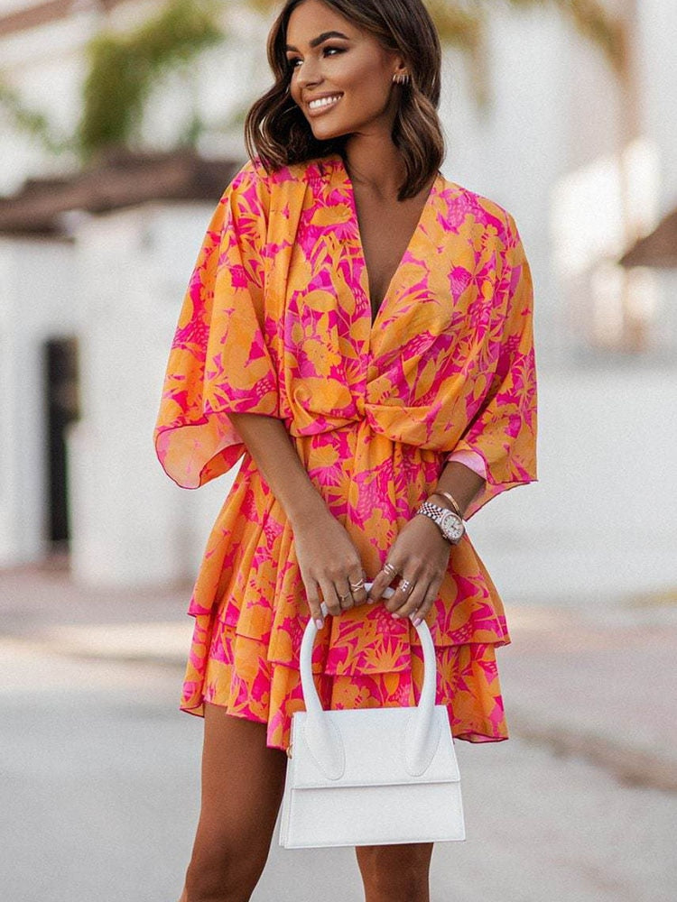 Minivestido boho