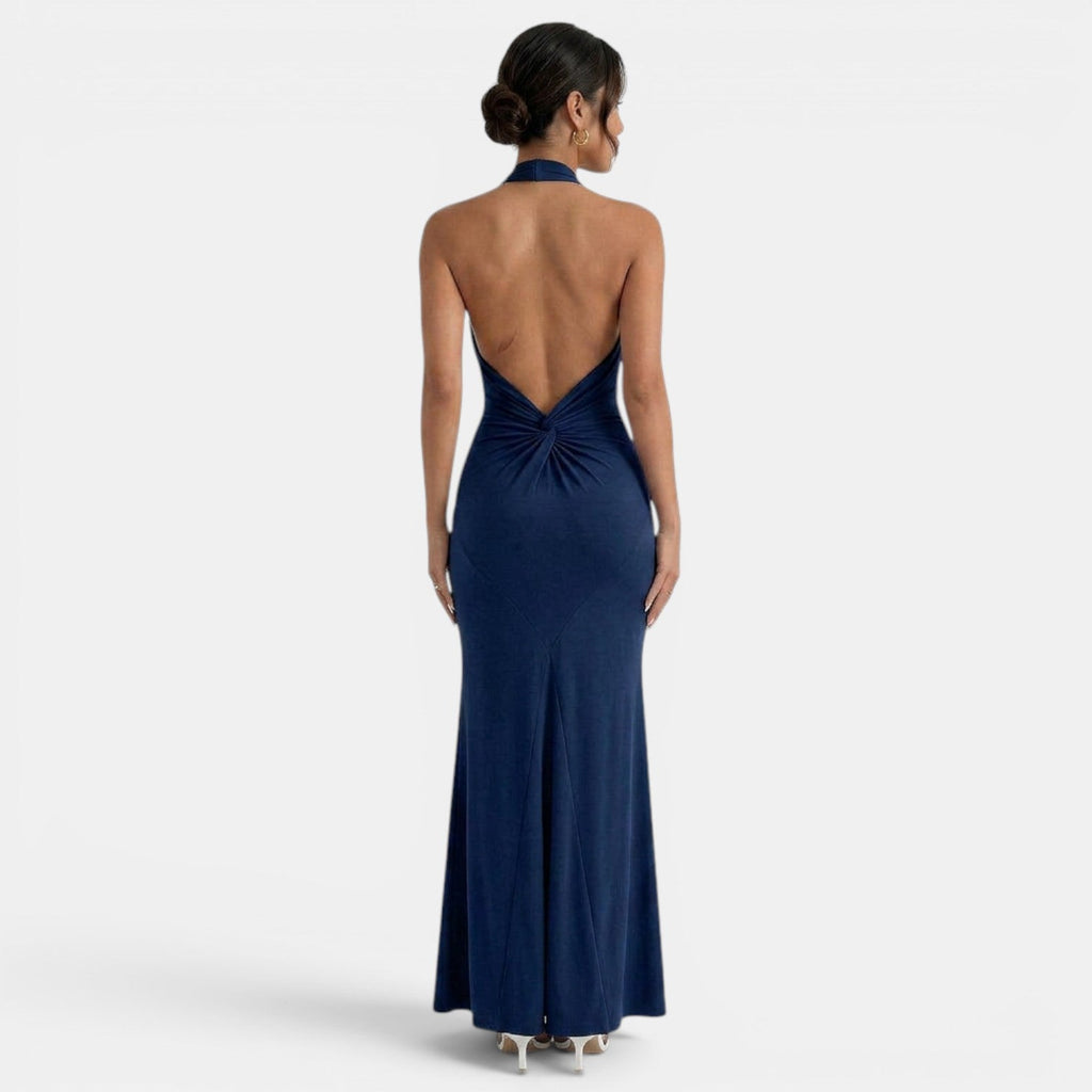 Vestido Largo Halter Elegante Mujer