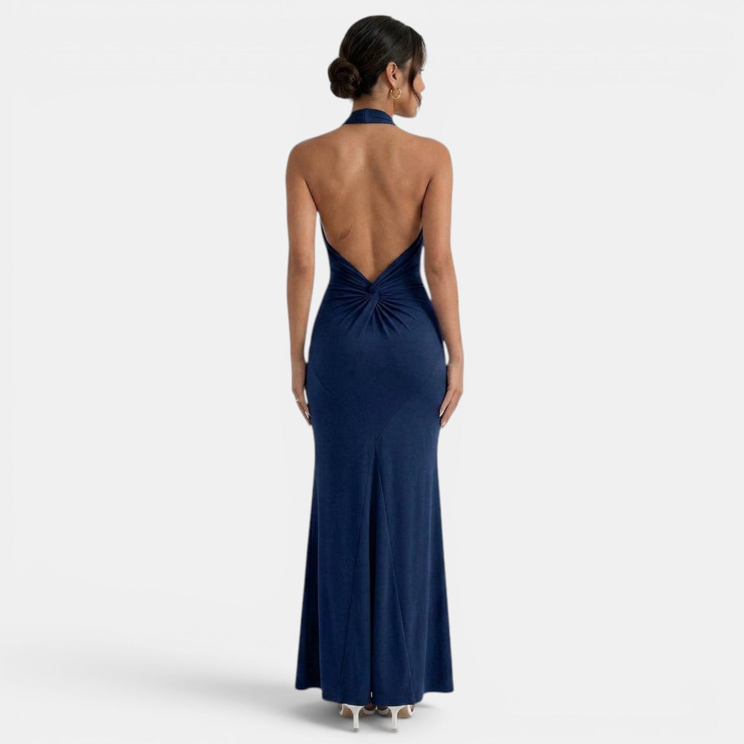 Vestido Largo Halter Elegante Mujer