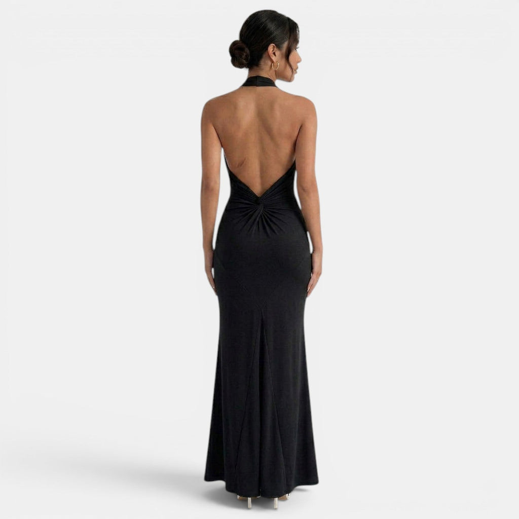 Vestido Largo Halter Elegante Mujer