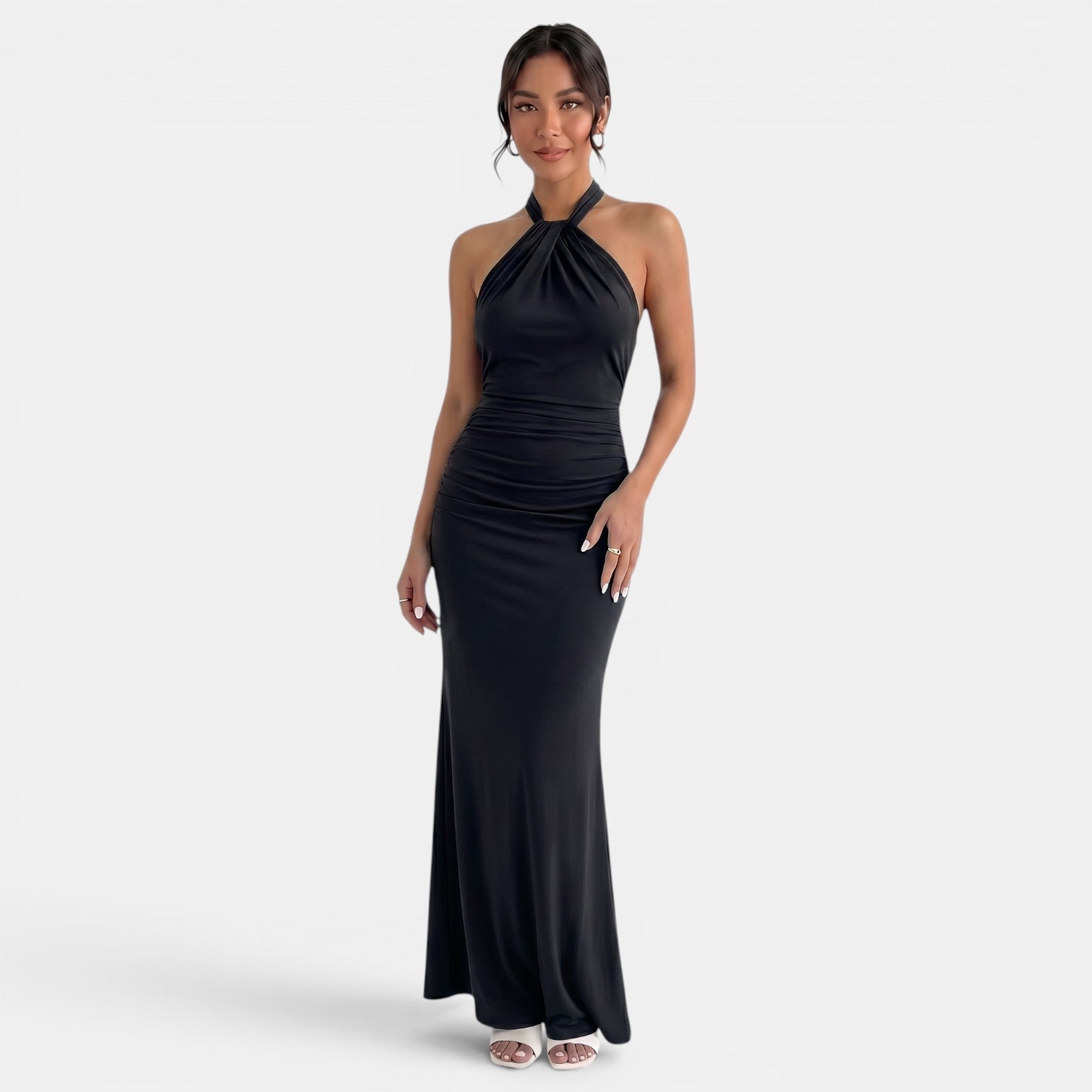 Vestido Largo Halter Elegante Mujer