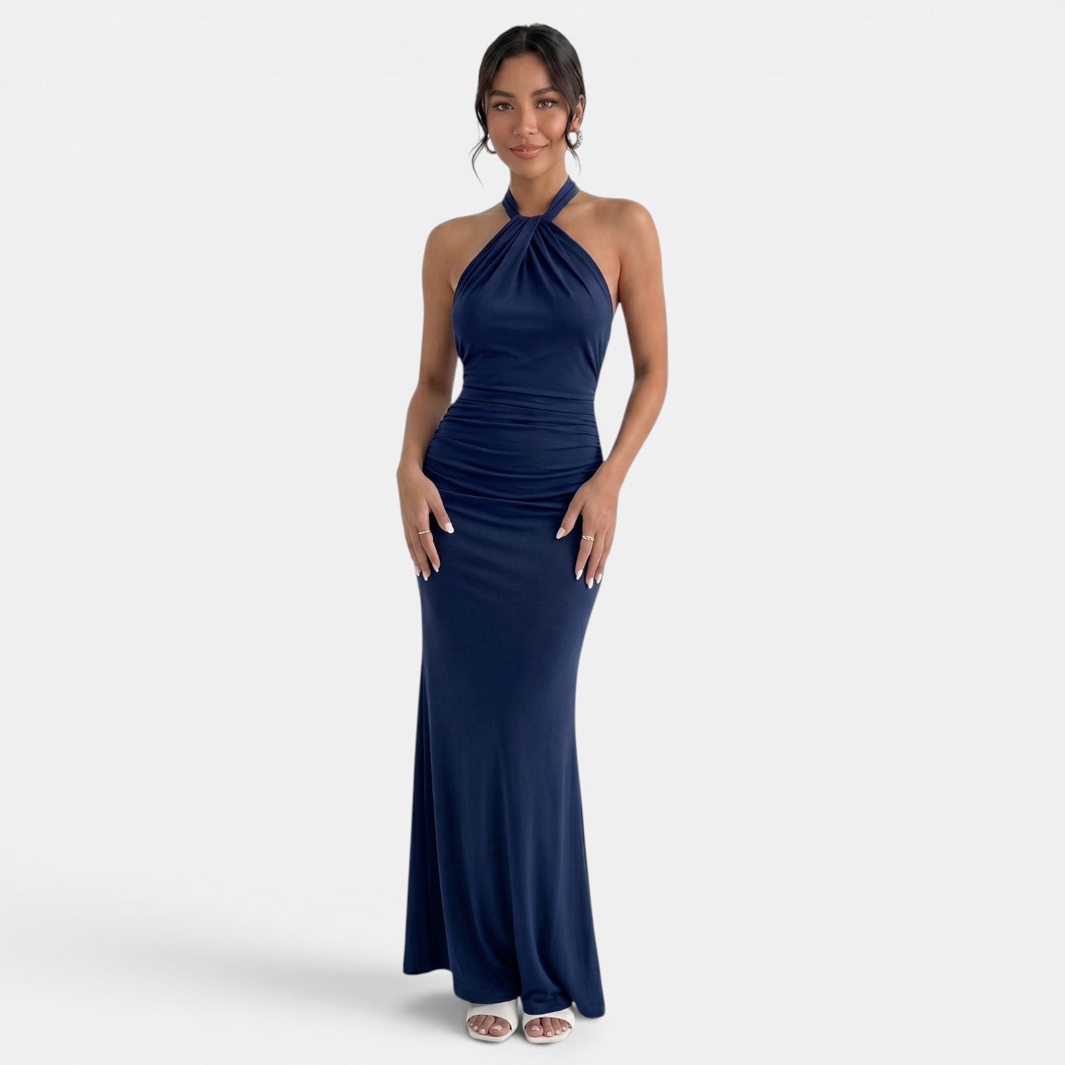 Vestido Largo Halter Elegante Mujer