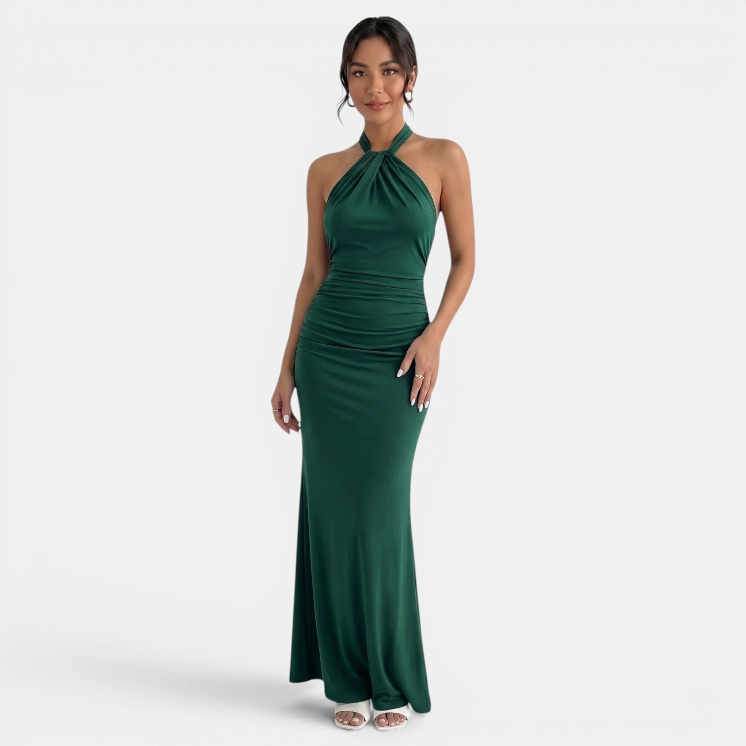Vestido Largo Halter Elegante Mujer